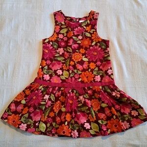 Gymboree girls size 3T butterfly girl line corduroy jumper dress